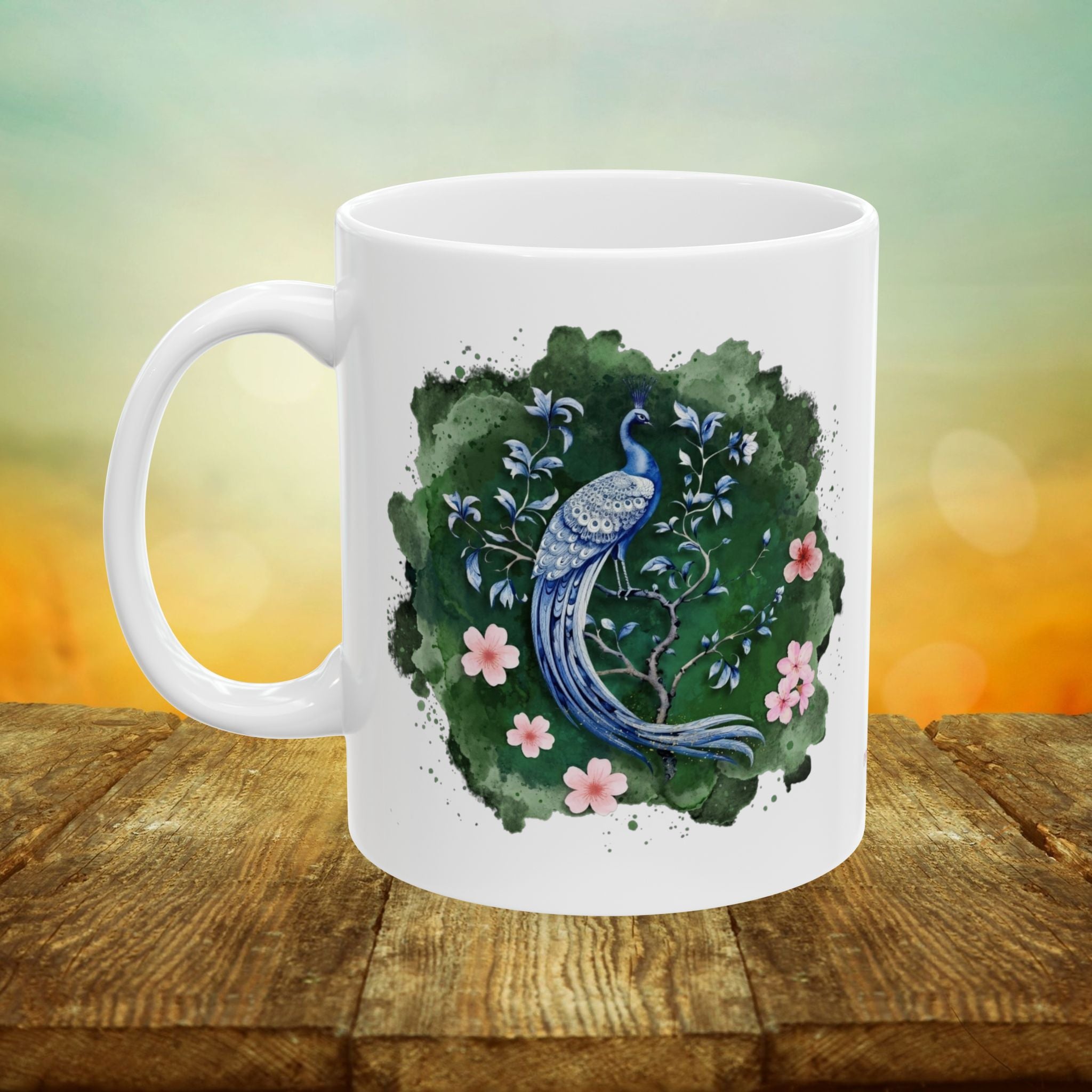 Ethereal Peacock // Portal to the Garden Mug