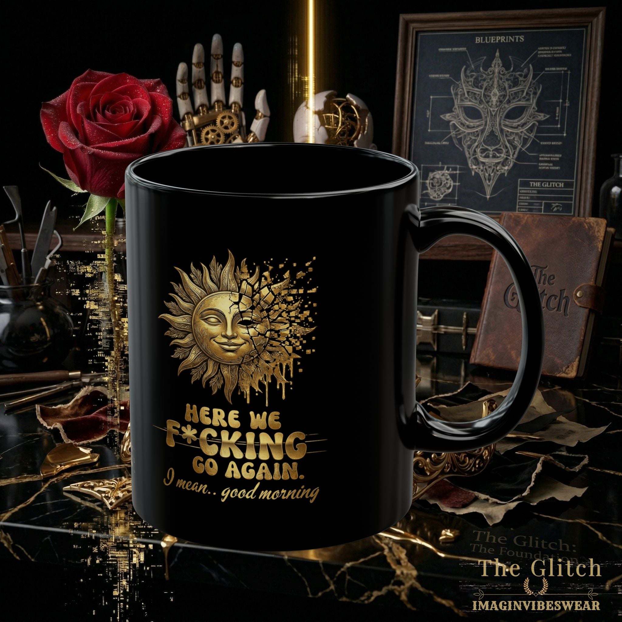 ☀️ THE SHATTERED SUN // LABORATORY VESSEL MUG