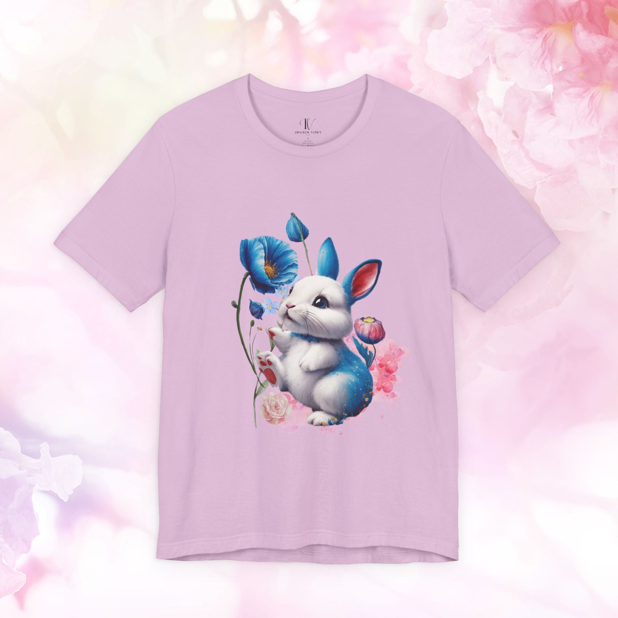 Whimsical Meadow Bunny Graphic Tee