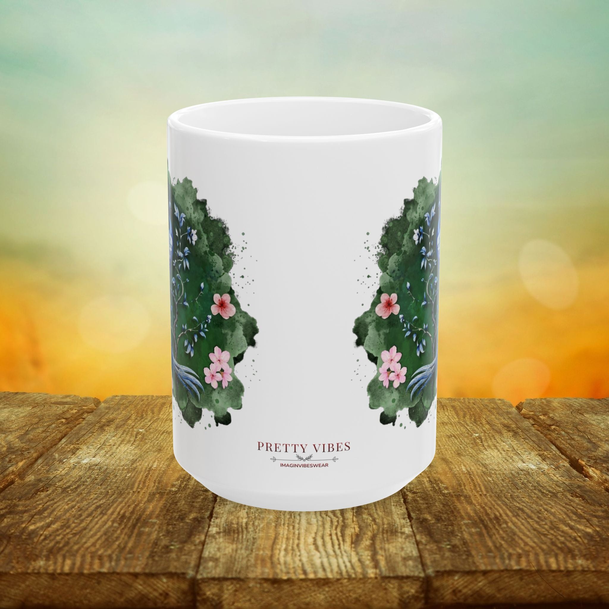 Ethereal Peacock // Portal to the Garden Mug