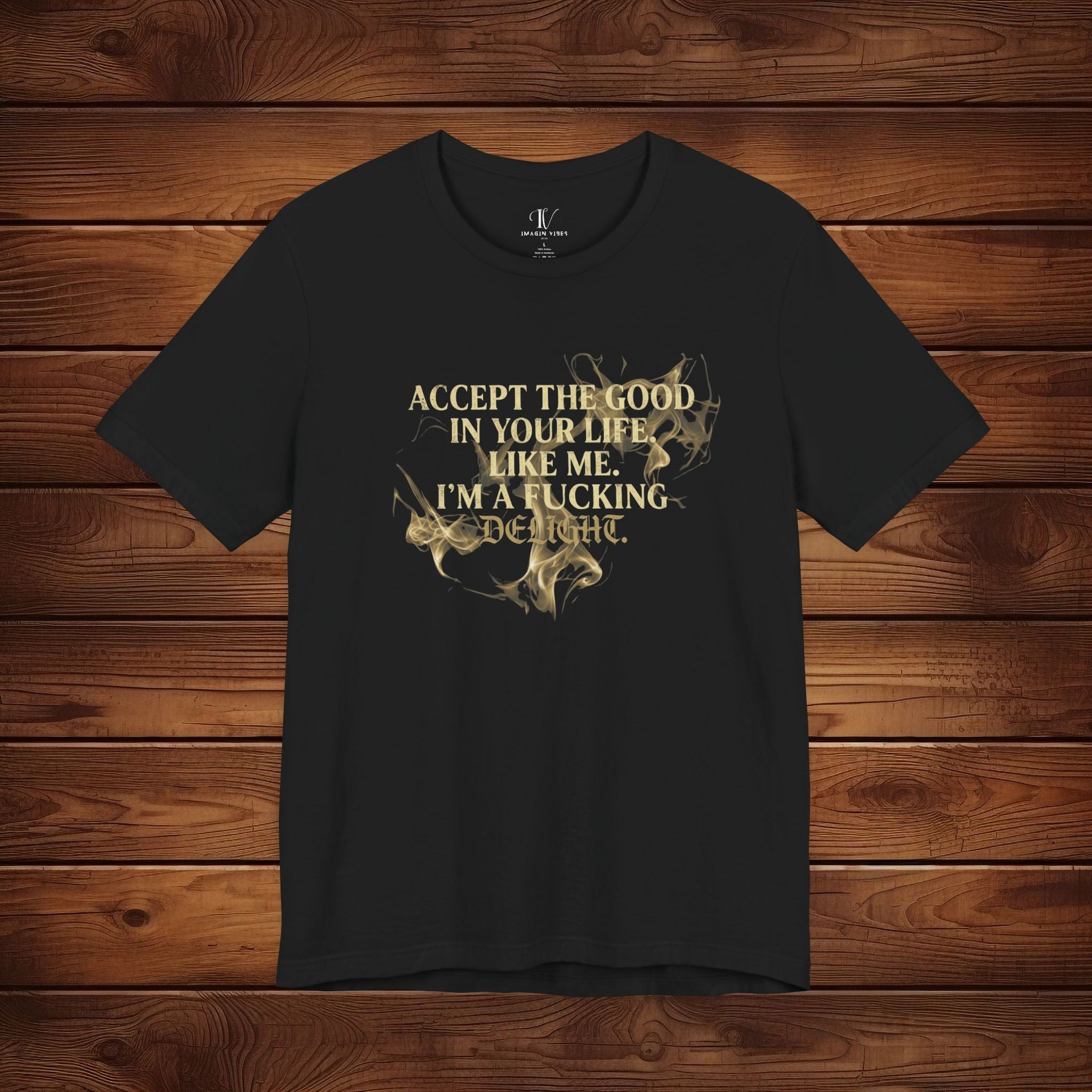 F*cking Delight (Raw Ed.) – Limited Distressed Gold Funny Sarcastic Tee