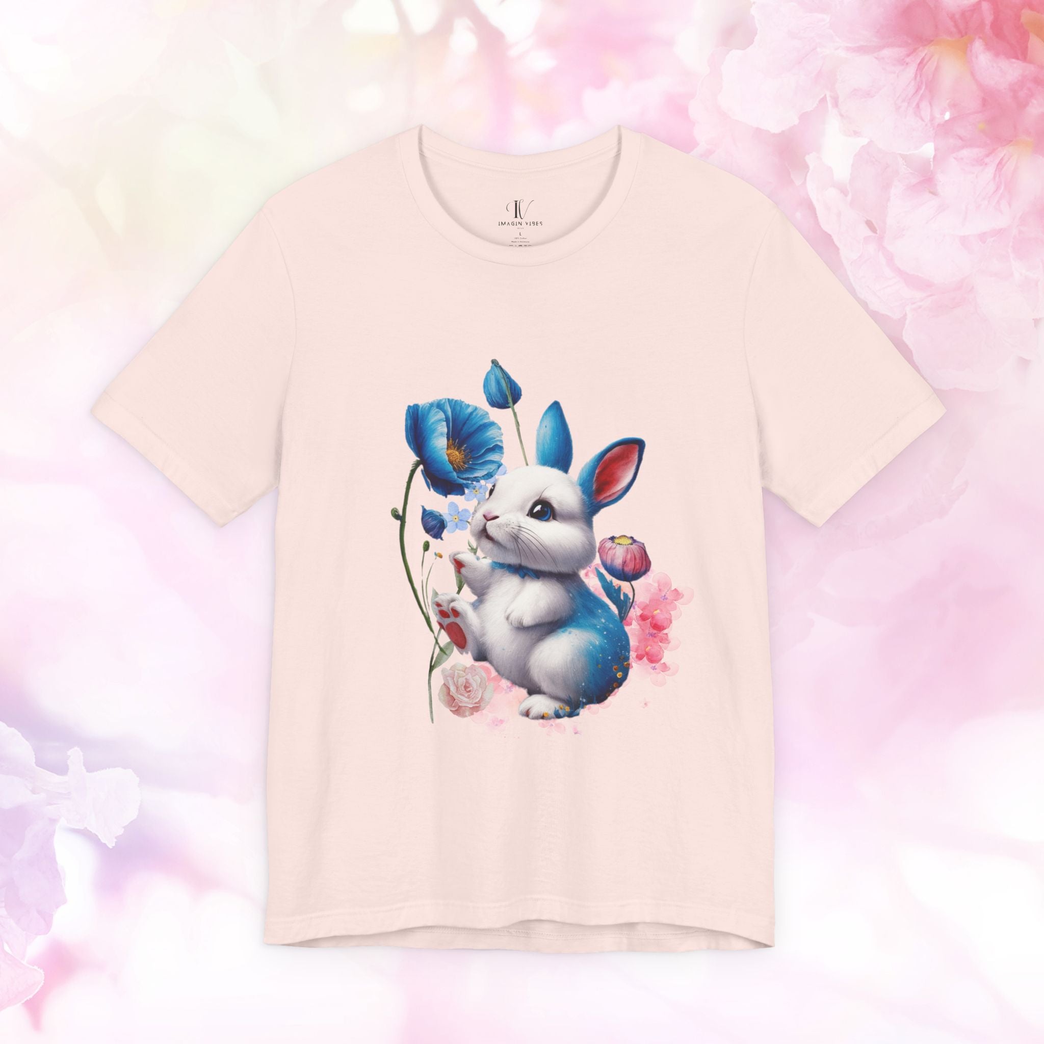 Whimsical Meadow Bunny Graphic Tee