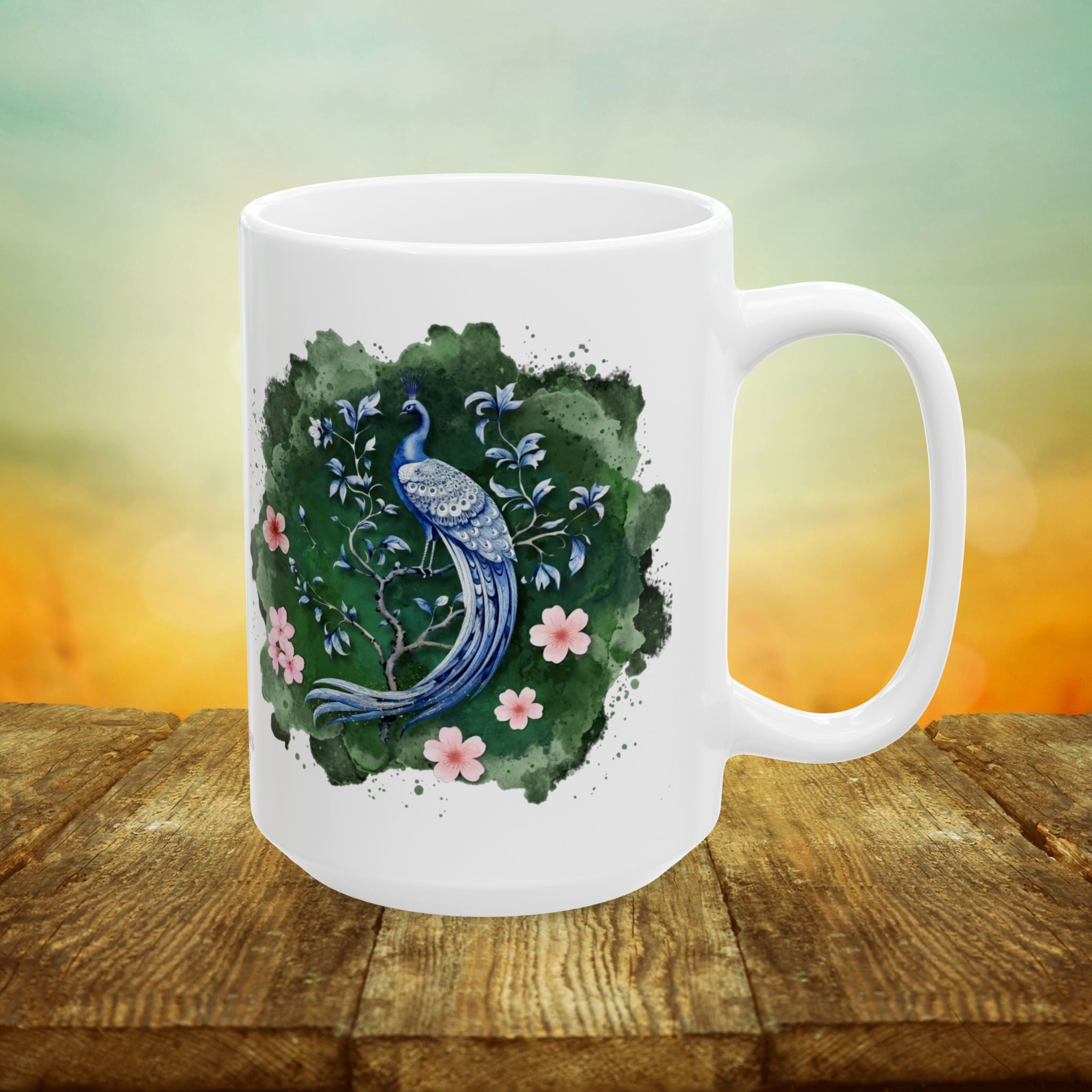 Ethereal Peacock // Portal to the Garden Mug