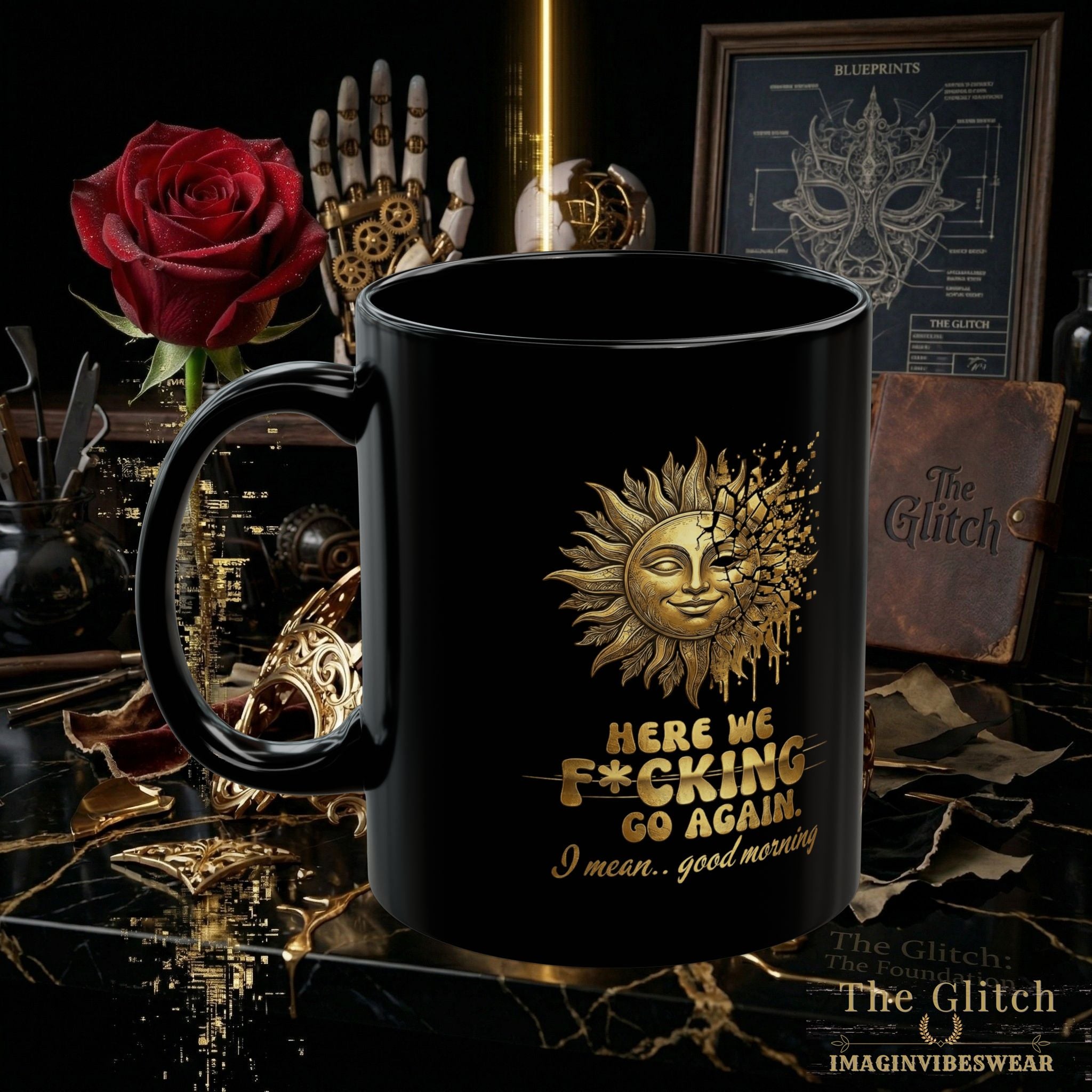 ☀️ THE SHATTERED SUN // LABORATORY VESSEL MUG