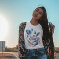 Whimsical Meadow Bunny Graphic Tee