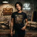 Oh Look! (Nobody Gives) – Distressed Gold Funny Sarcastic T-shirt