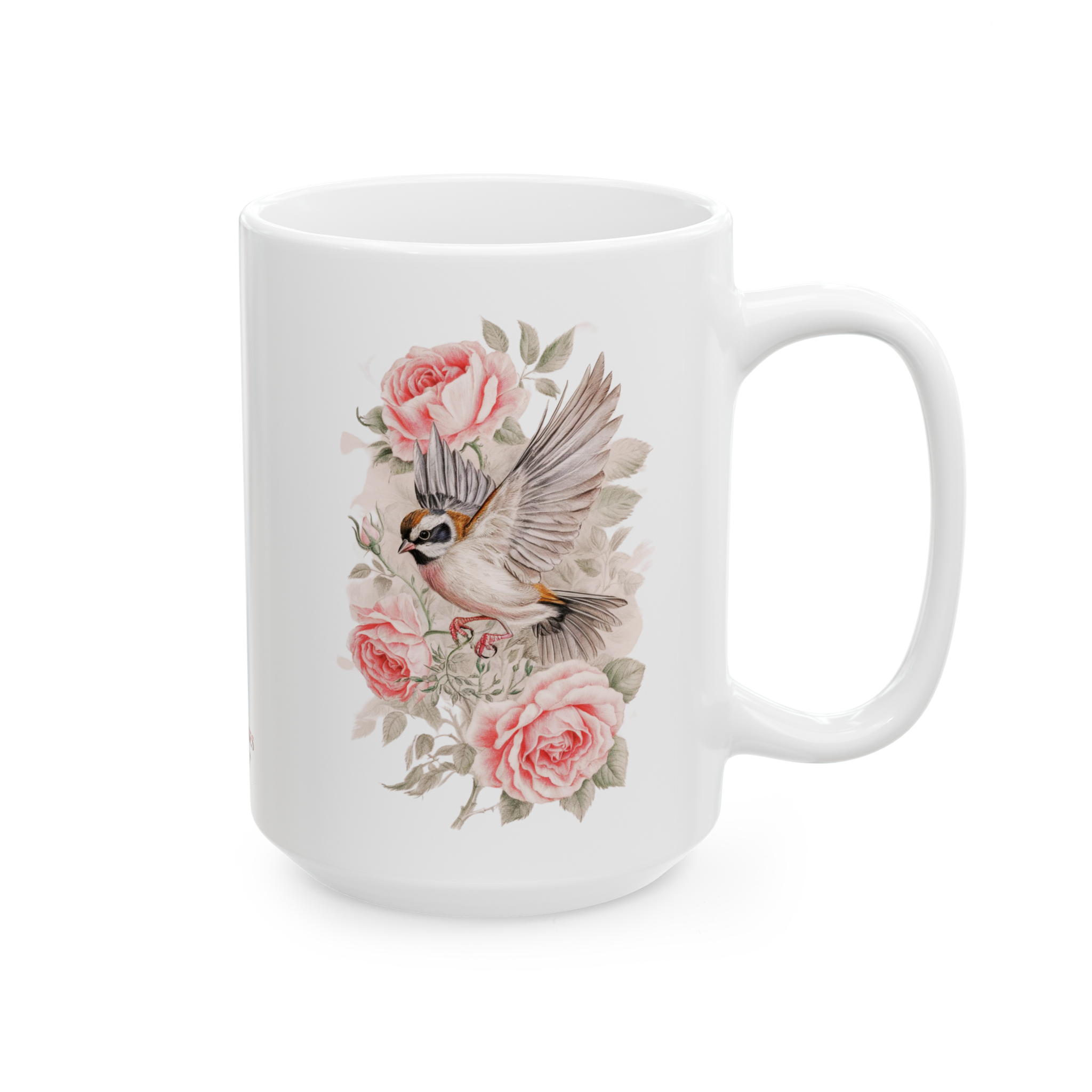 Botanical Sparrow // Rose & Grace Mug