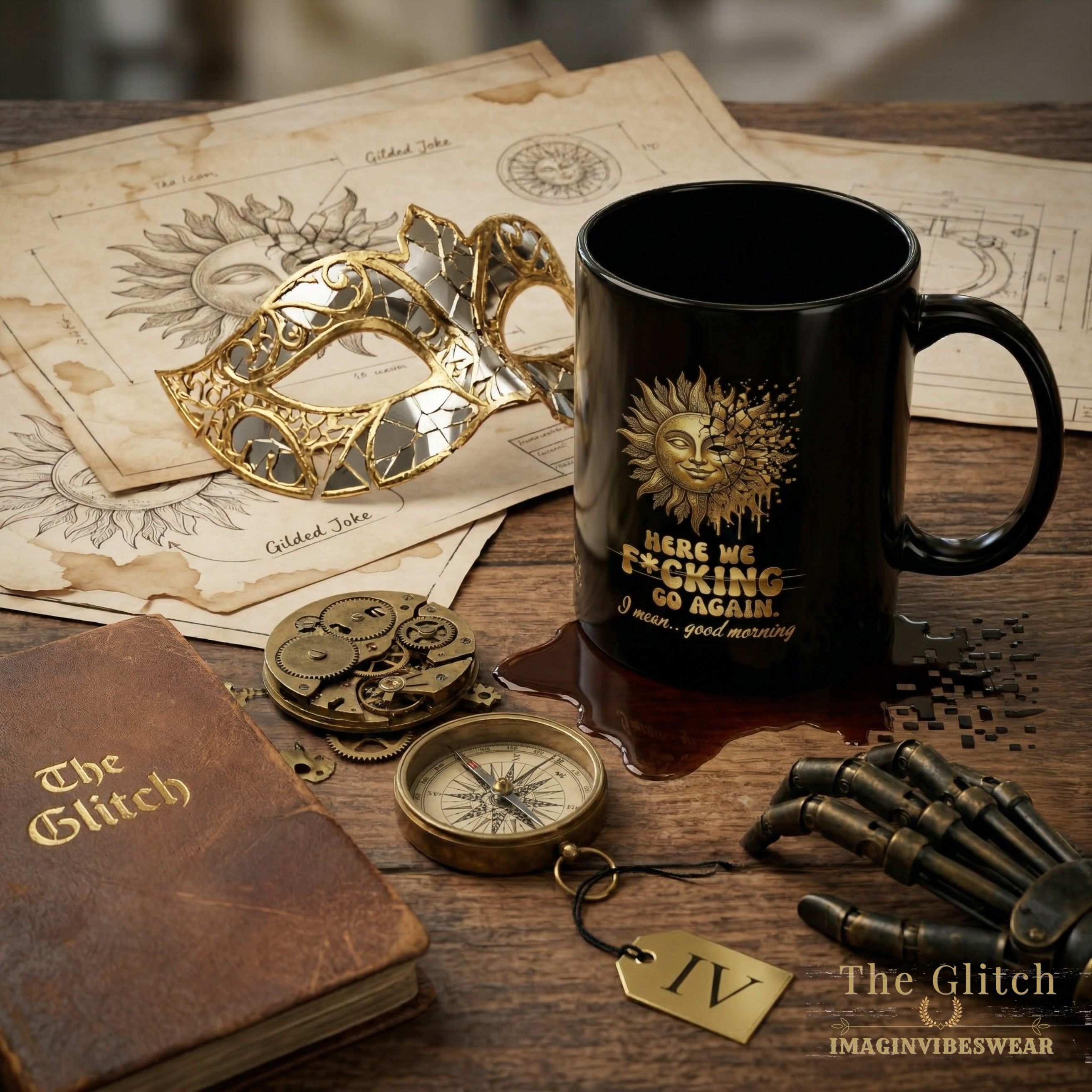 ☀️ THE SHATTERED SUN // LABORATORY VESSEL MUG