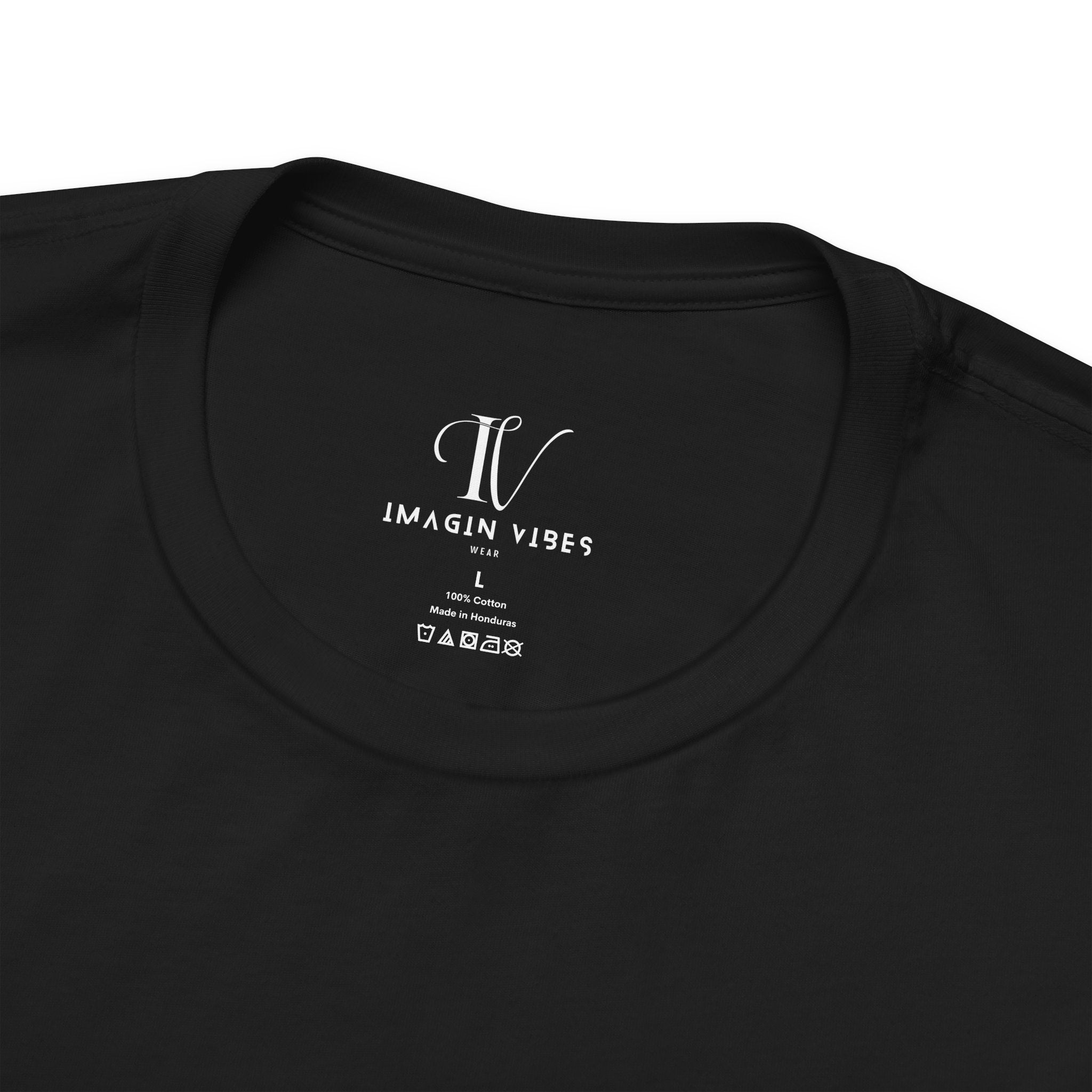 Biker Cat graphic tee collar showcasing soft cotton material, part of the 'For F*ck Sake' shirt collection.