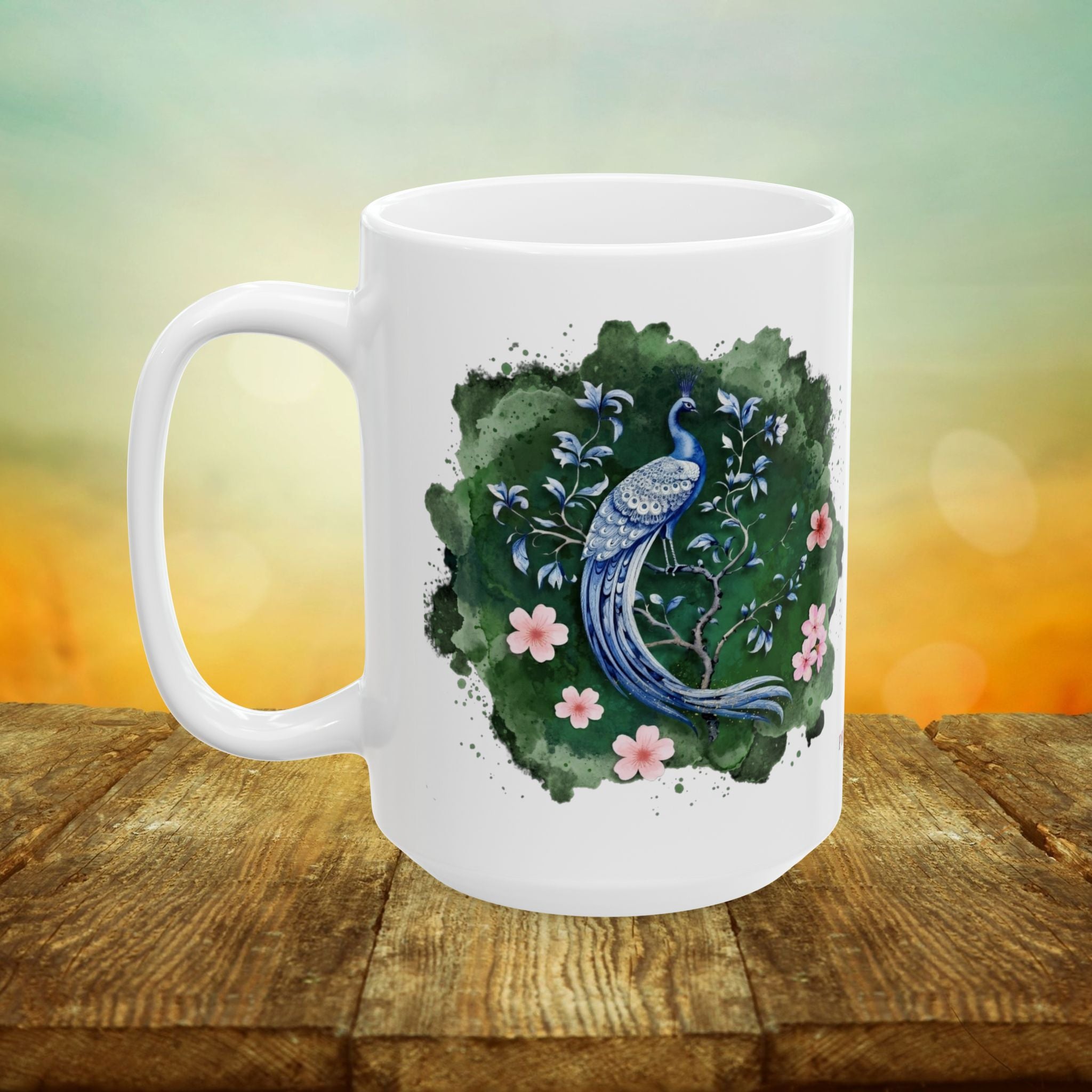 Ethereal Peacock // Portal to the Garden Mug