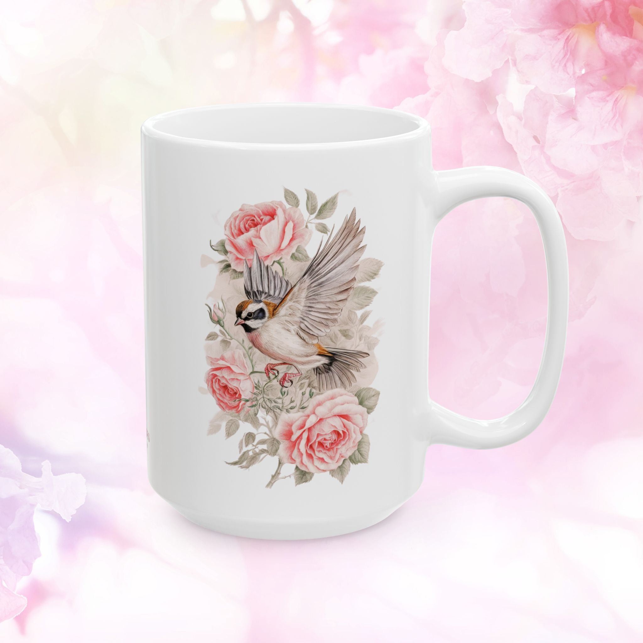 Botanical Sparrow // Rose & Grace Mug