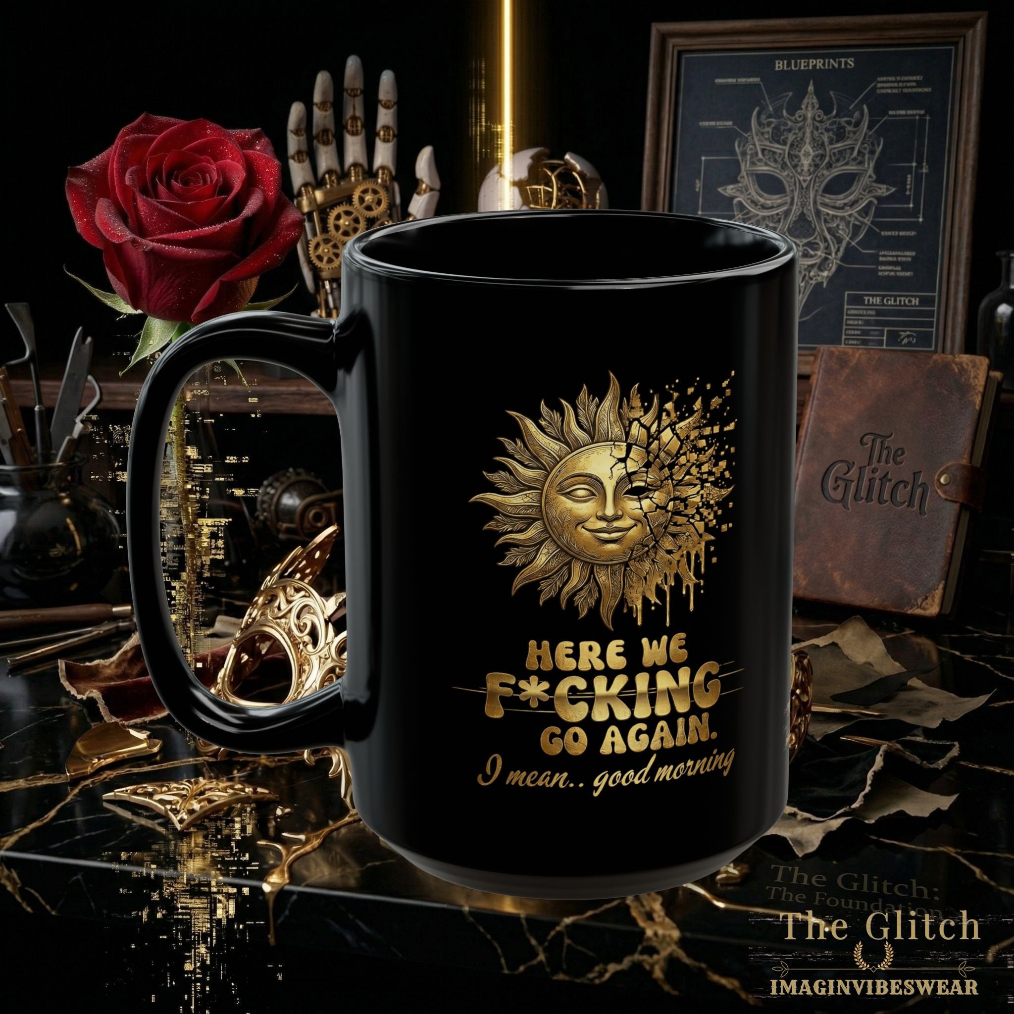 ☀️ THE SHATTERED SUN // LABORATORY VESSEL MUG