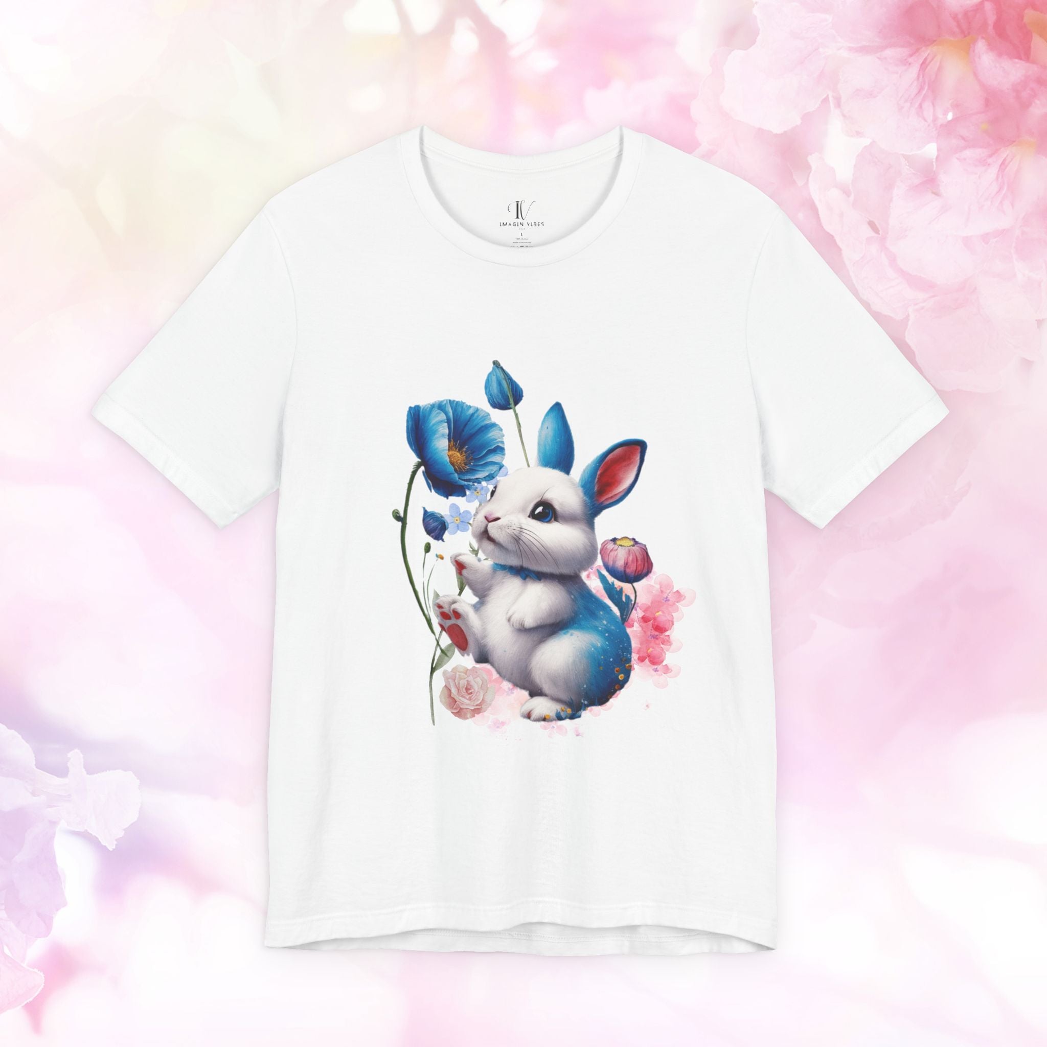 Whimsical Meadow Bunny Graphic Tee