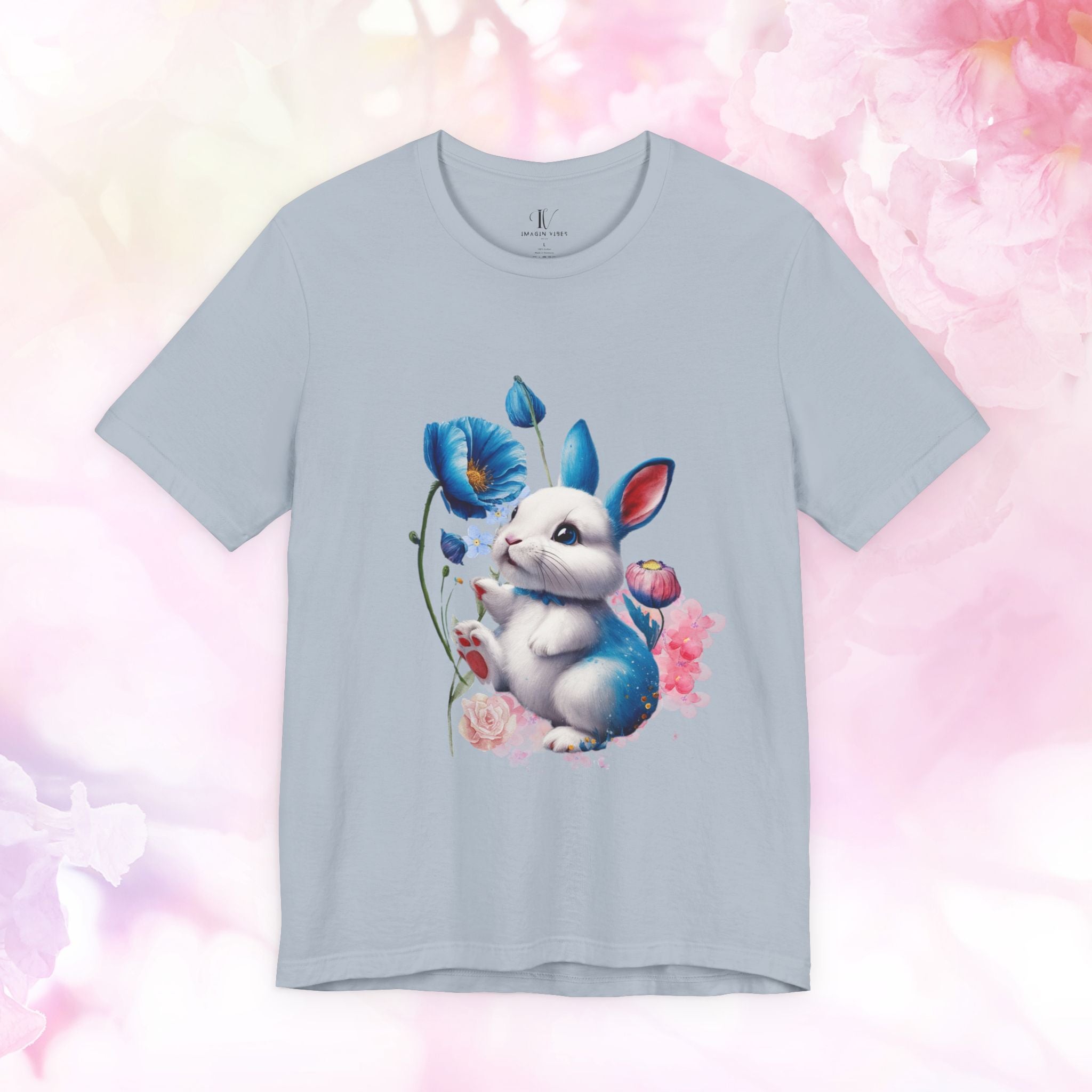 Whimsical Meadow Bunny Graphic Tee