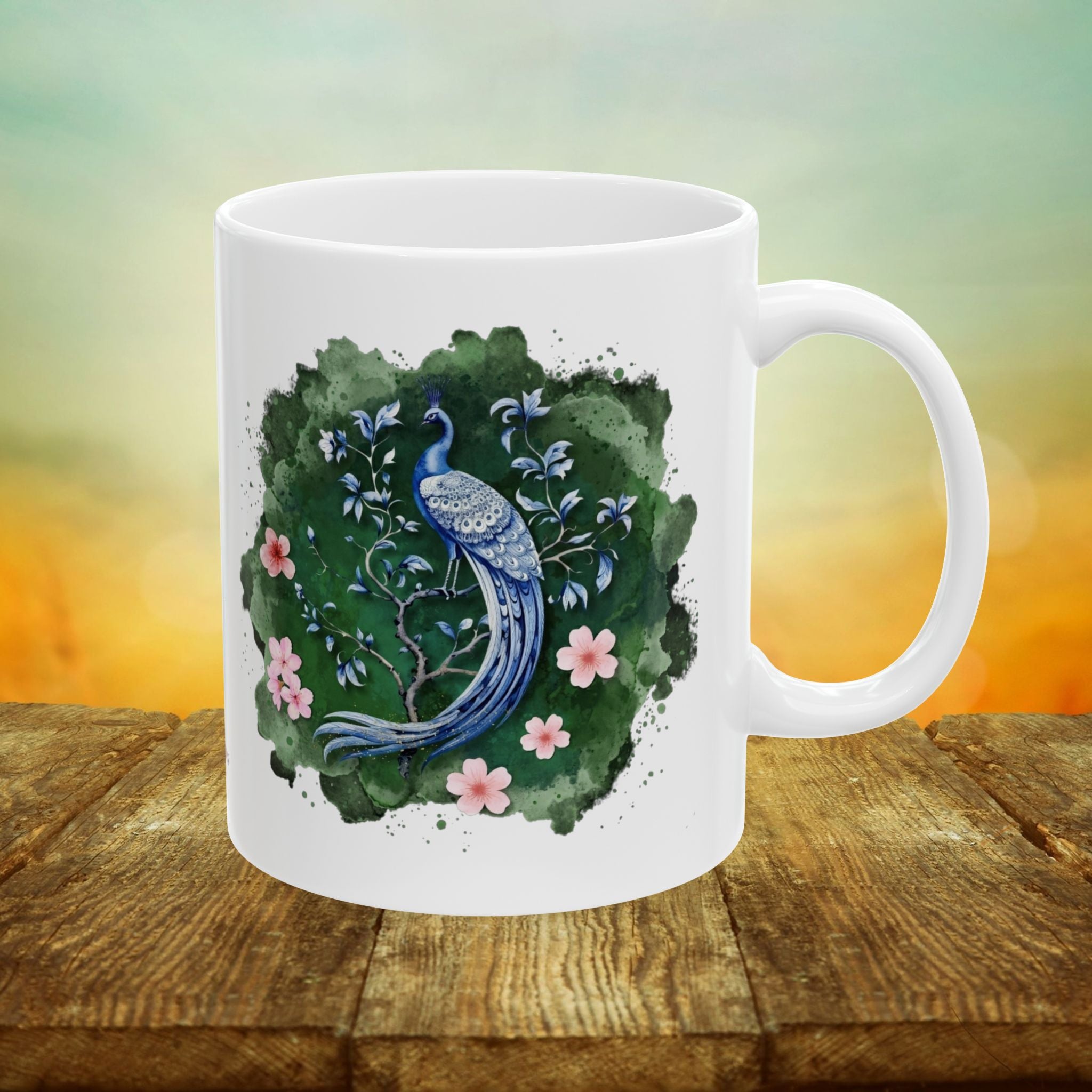 Ethereal Peacock // Portal to the Garden Mug