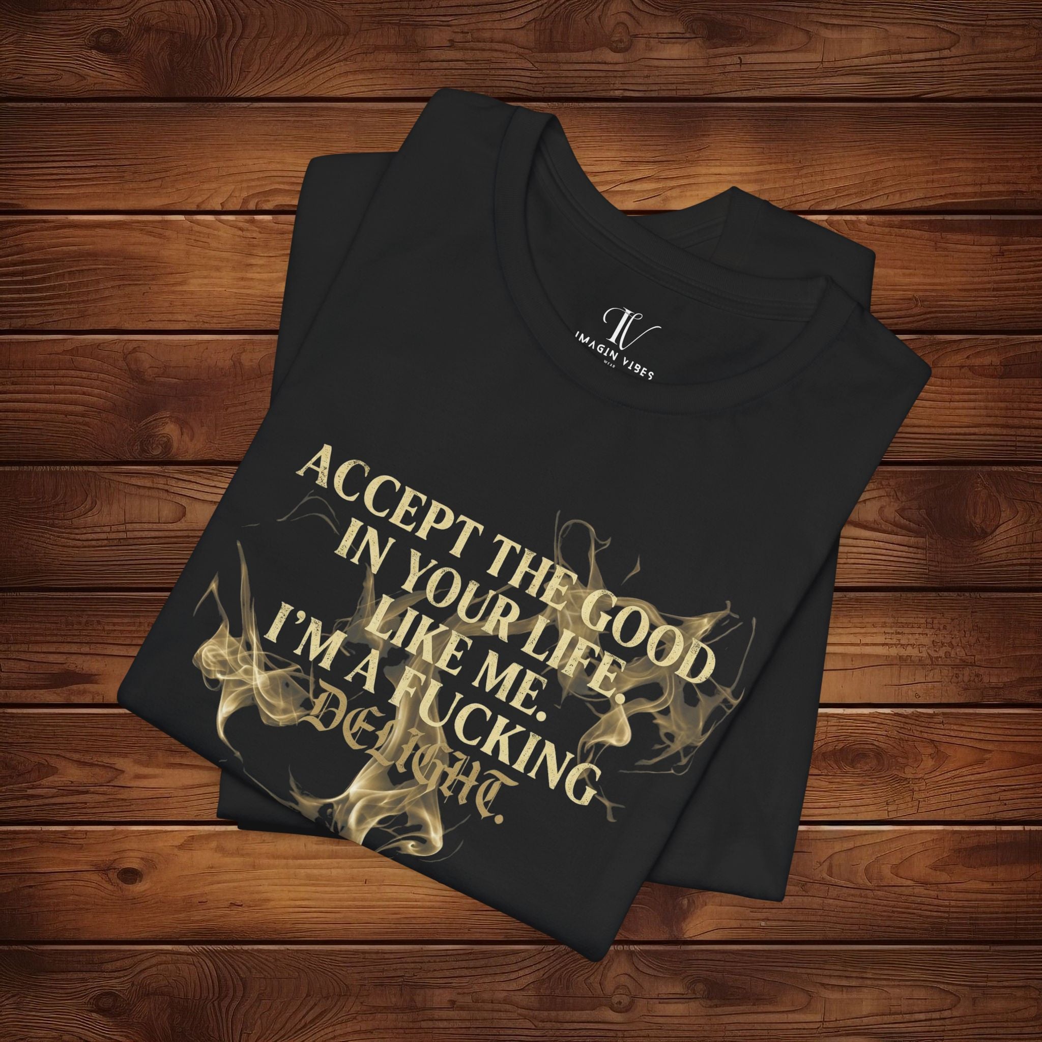 F*cking Delight (Raw Ed.) – Limited Distressed Gold Funny Sarcastic Tee