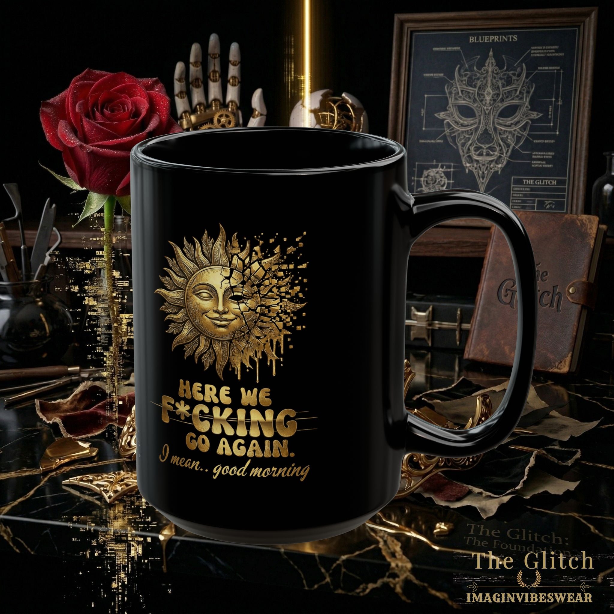 ☀️ THE SHATTERED SUN // LABORATORY VESSEL MUG