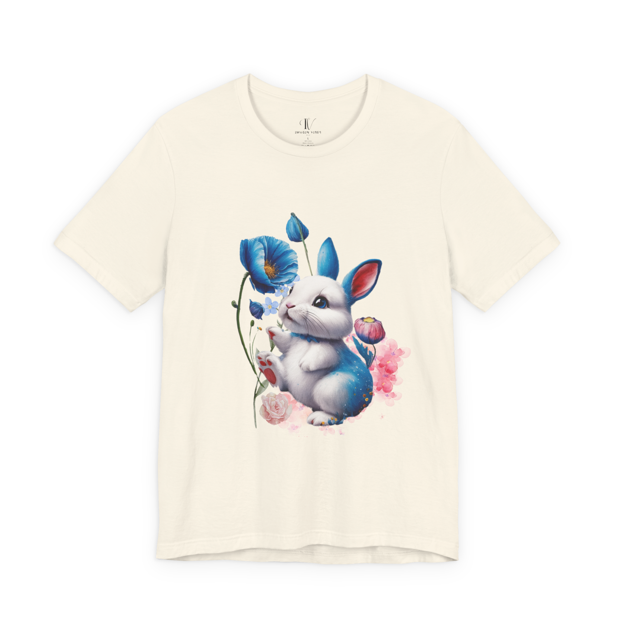 Whimsical Meadow Bunny Graphic Tee