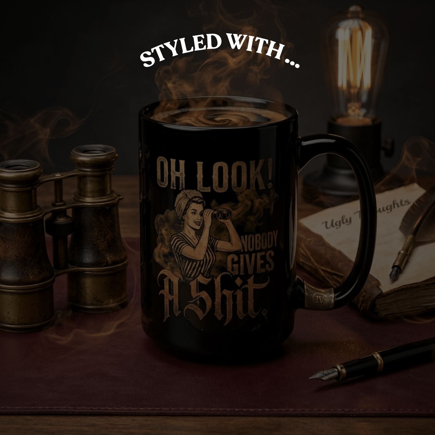 BINOCULAR LADY // Nobody Gives a Shit Tee